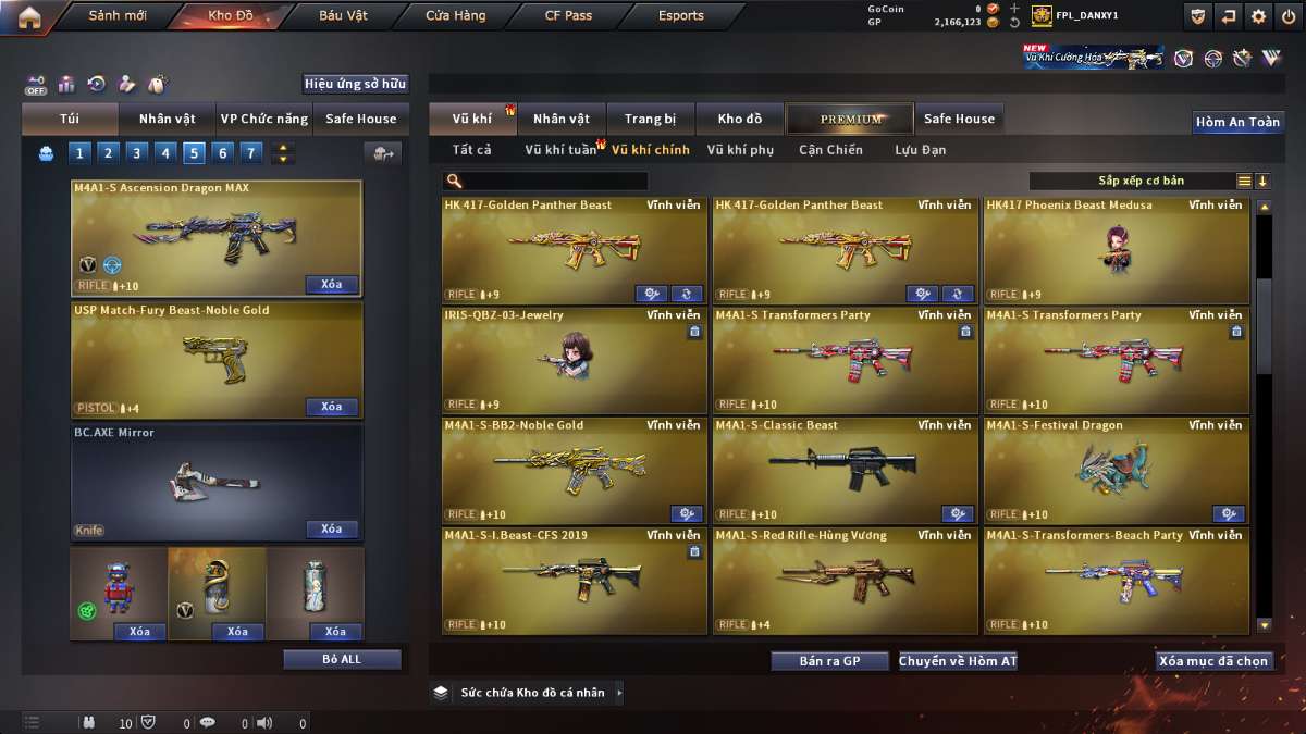shop acc cf uy tin gia re